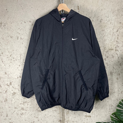 Nike White Tag 90s Hooded Spellout Medium Zip Up Windbreaker