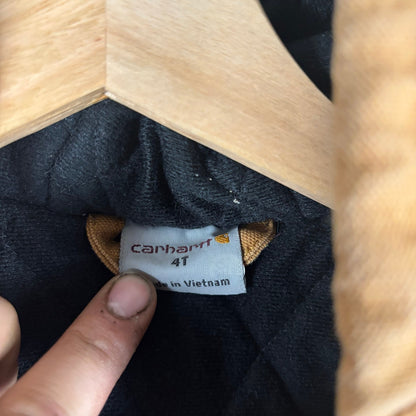 Y2K Carhartt Full Zip Hooded Duck Canvas Toddler 4T Wheat Jacket