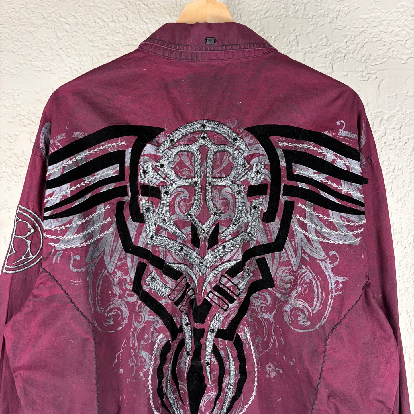 Roar Gothic Western Tribal XXL Y2K Signature Button Up Shirt