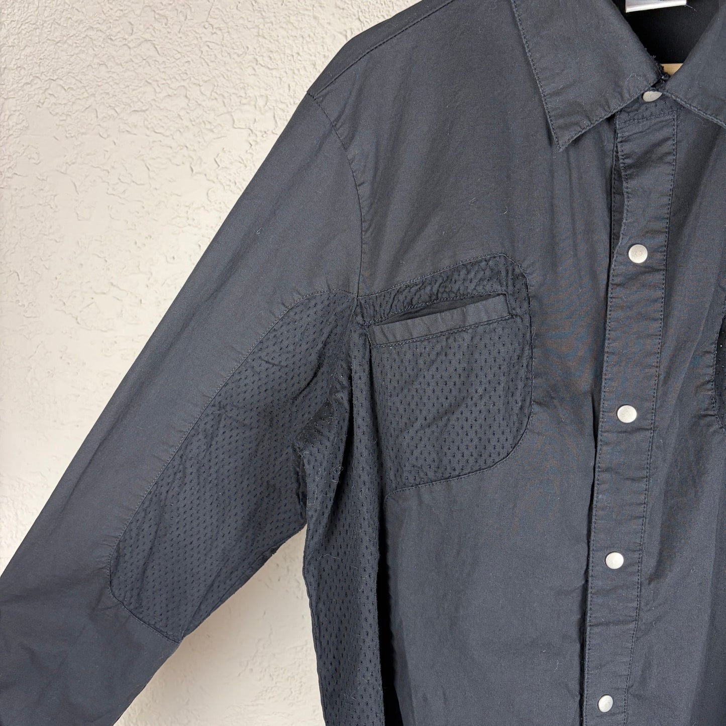 Lip Service Goth Perforated Mesh Trim Punk XXL Tripp Style Button Up Shirt