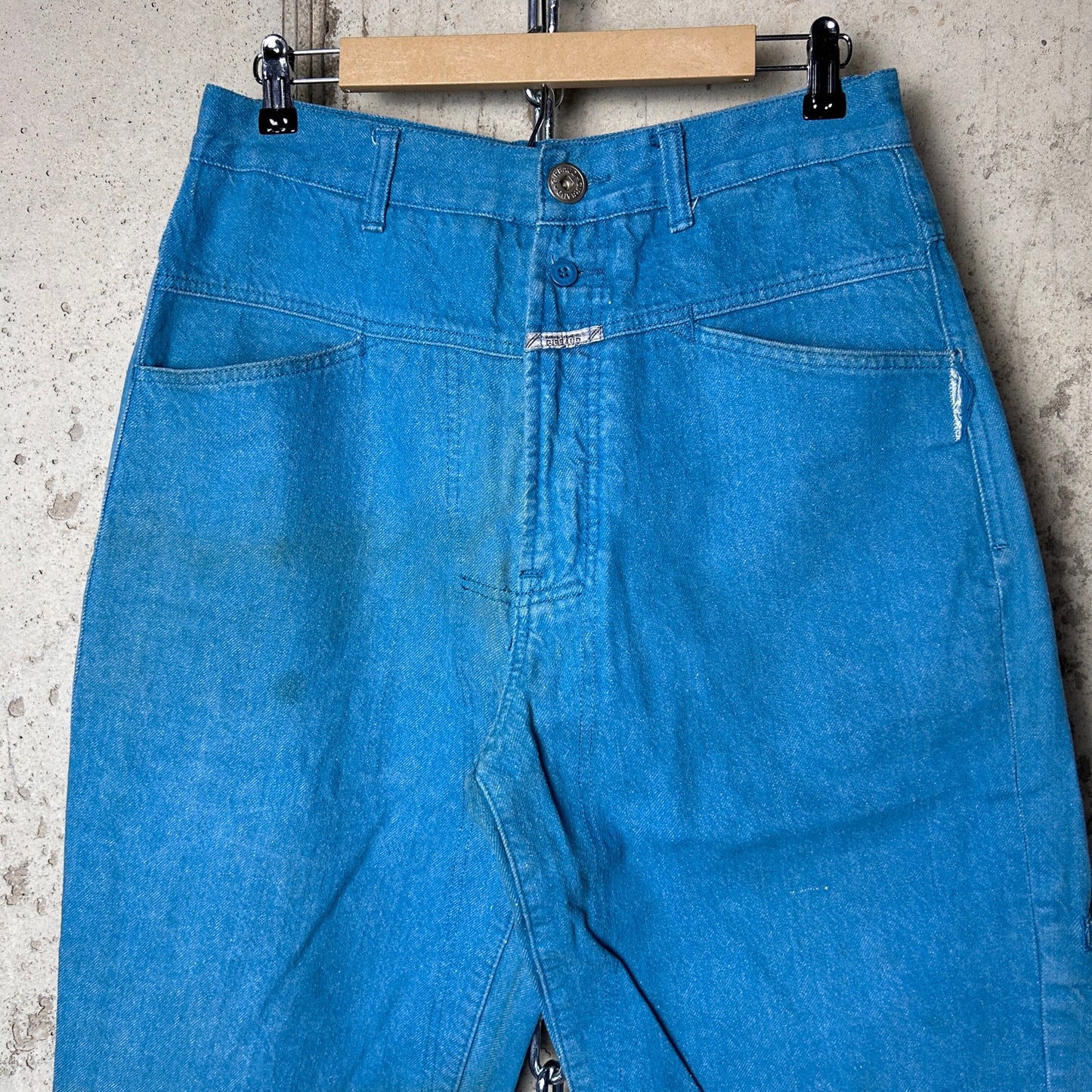 Marithe Francois Girbaud Brand X 34" Blue Straight Fit Cotton Denim Jeans