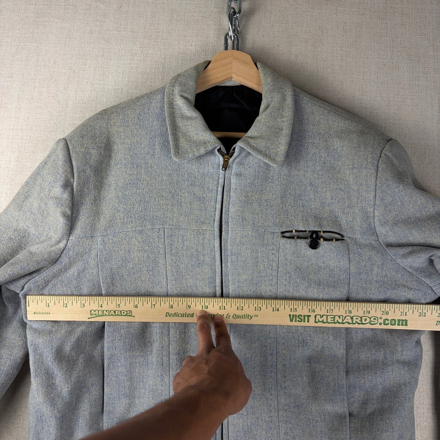 Vintage 1950s Rockabilly Fleck Pocket Loop Sport Ricky Jacket Large