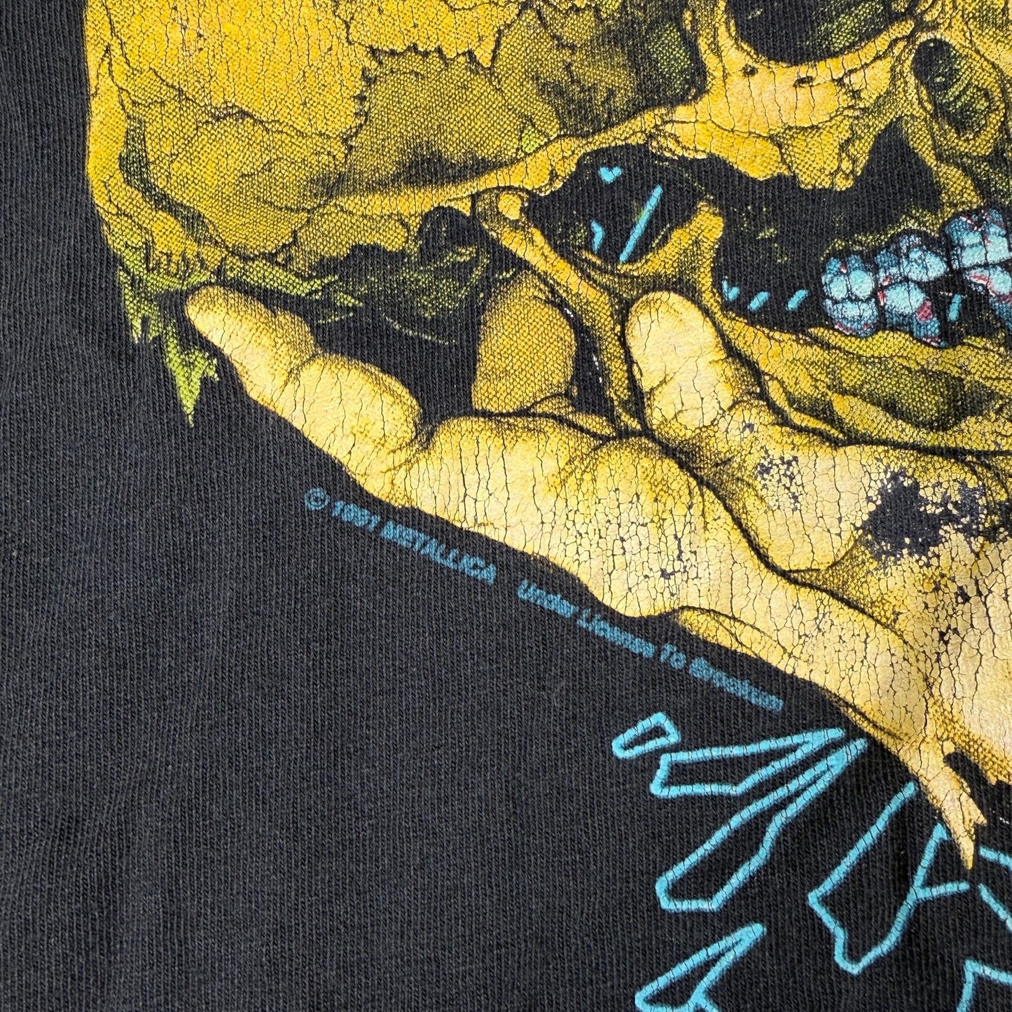 Vintage Metallica Pushead Sad But True 1991 Distressed Faded XL Tee