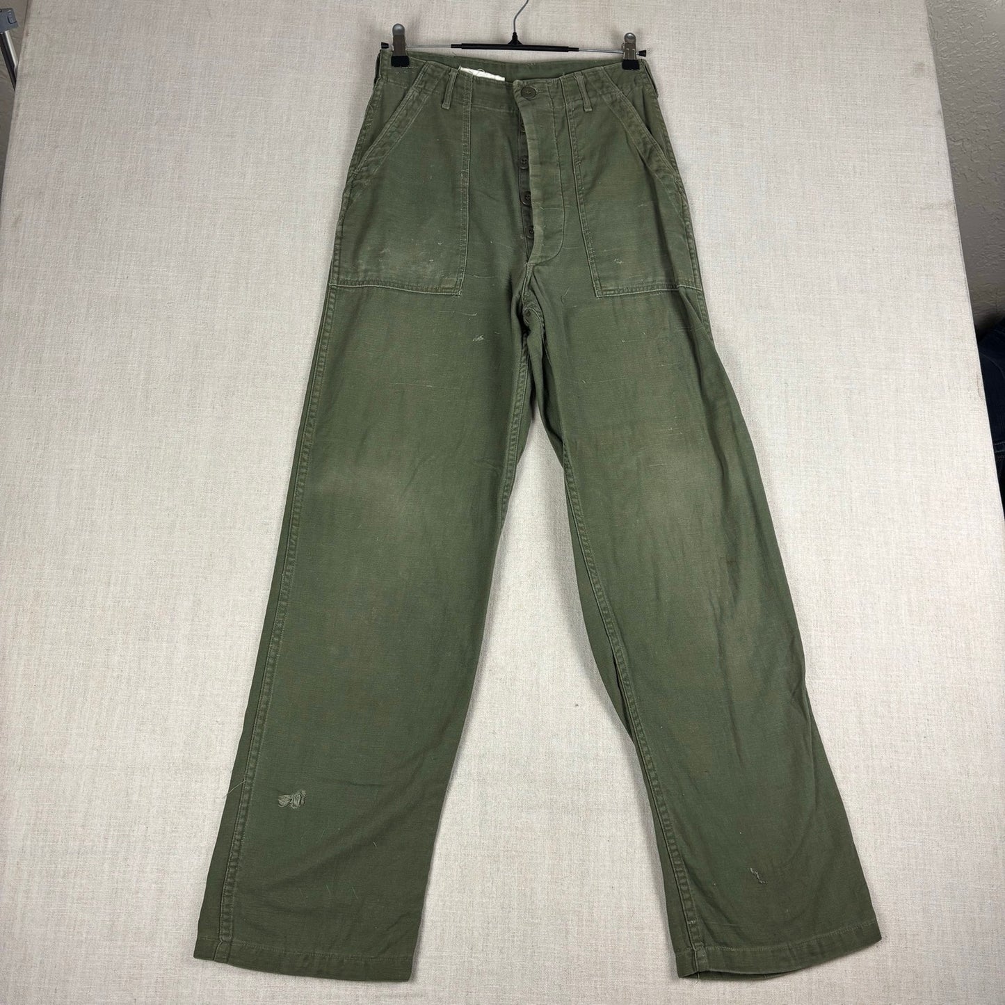 Vintage 1960s Military OG 107 Sateen Baker Cotton Pants Trousers 30x33