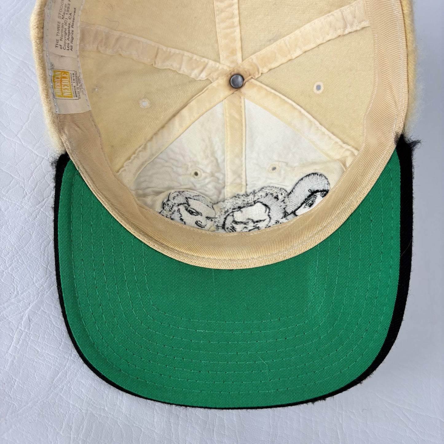 Vintage The Three Stooges 1993 American Needle SnapBack Wool Hat