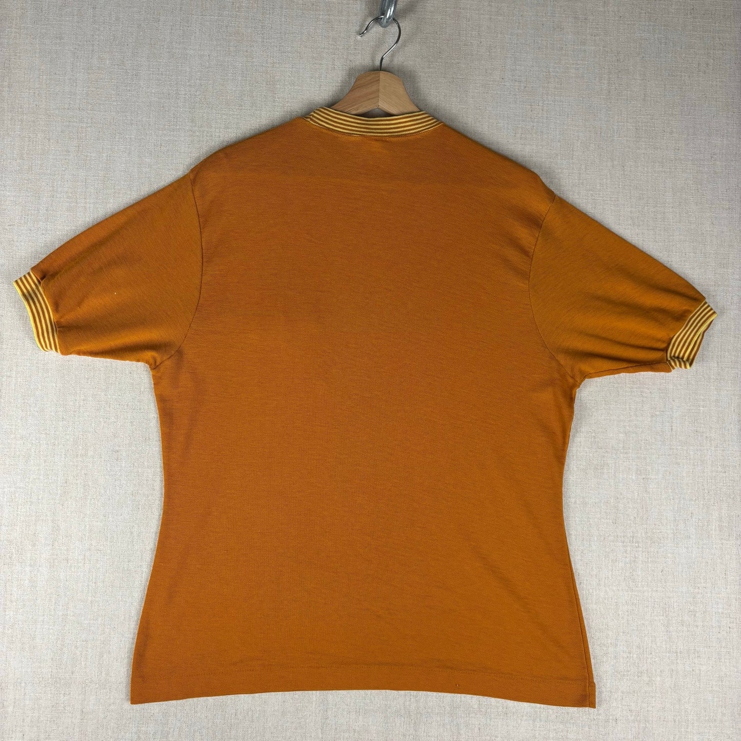 Vintage Arnold Palmer Robert Bruce 1960s Shirt Golf Ringer Striped Mock Neck SzL