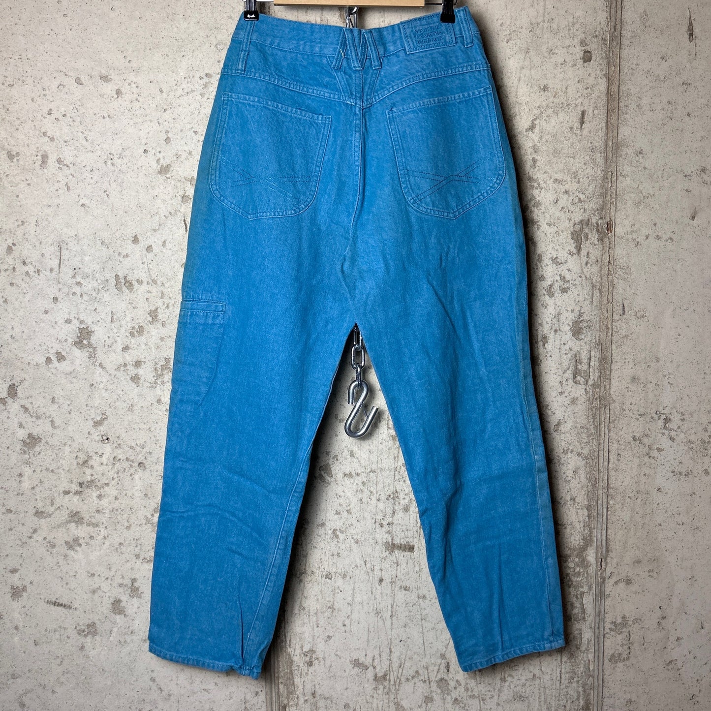 Marithe Francois Girbaud Brand X 34" Blue Straight Fit Cotton Denim Jeans