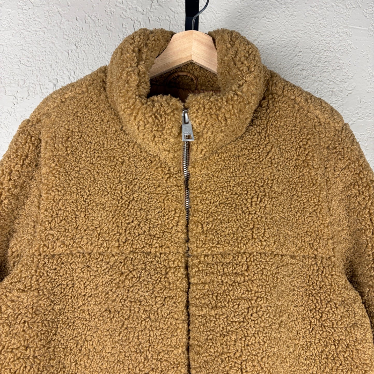 Levis Strauss NWT Womens XL Stand Collar Sherpa Quilted Fleece Jacket