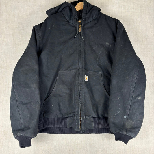Vintage Carhartt Made in USA Duck Canvas Quilted Hooded Jacket Large
