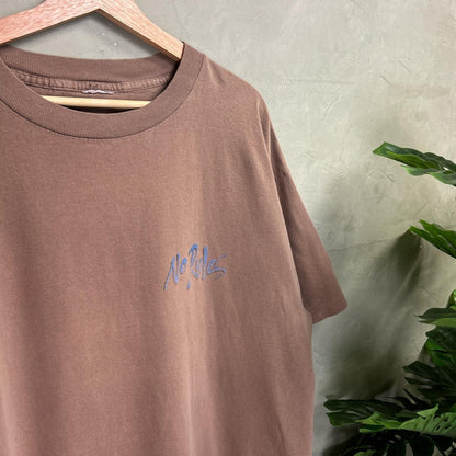 No Rules Earth Tone Brown Sports Quote Game XL 90s/00s Shirt