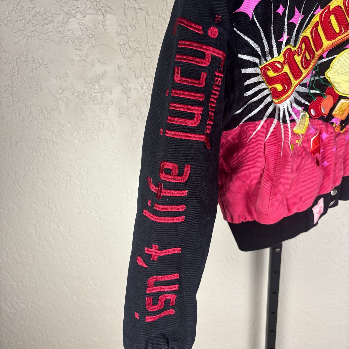 Rare JH Design Starburst Embroidered Kids Large Racing Jacket