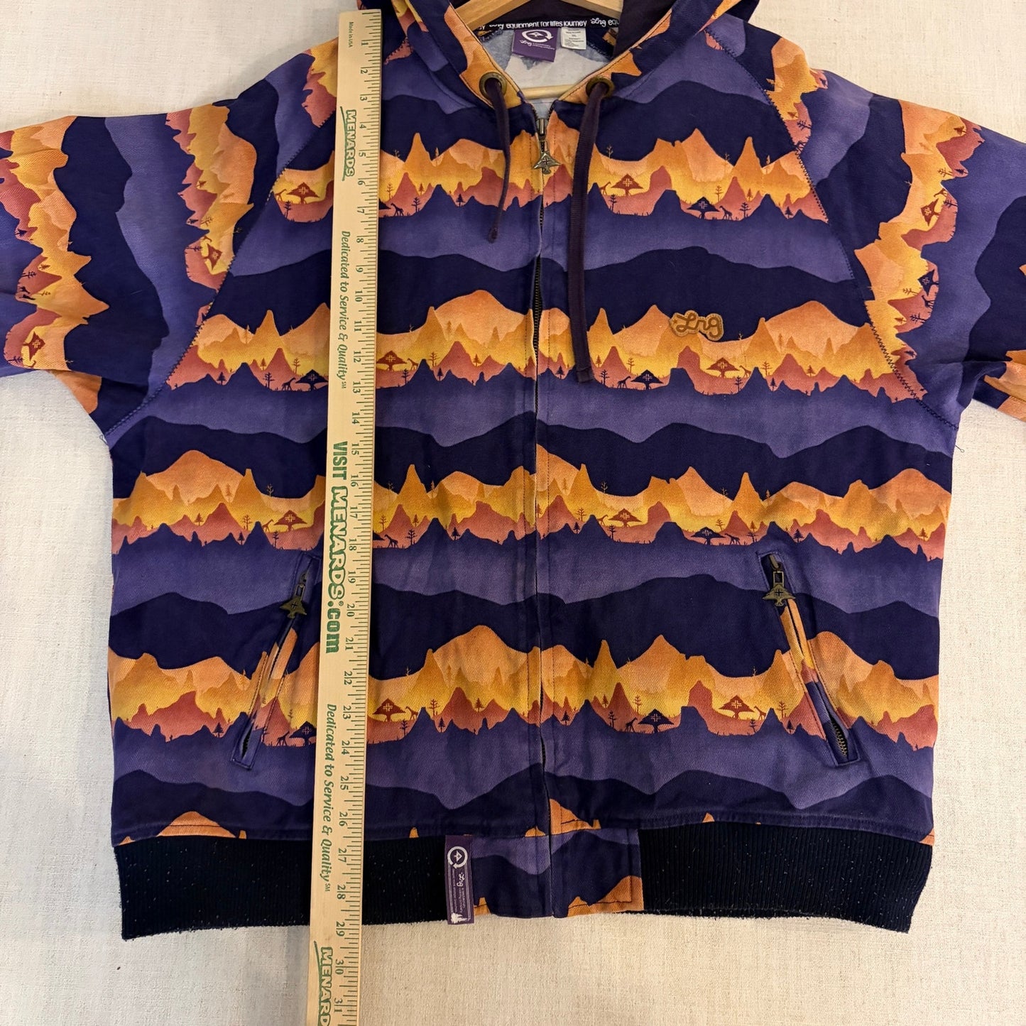 LRG Light Canvas Y2K AOP Mountain Landscape 3XL Hoodie