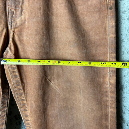 True Religion Vintage Rusty Orange Ricky Straight Fit Cotton 36" Y2K Jeans