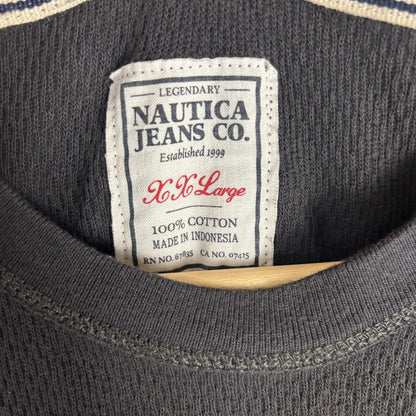 Nautica Jeans Northern Erie Pier Y2K Thermal 100% Cotton XXL Shirt