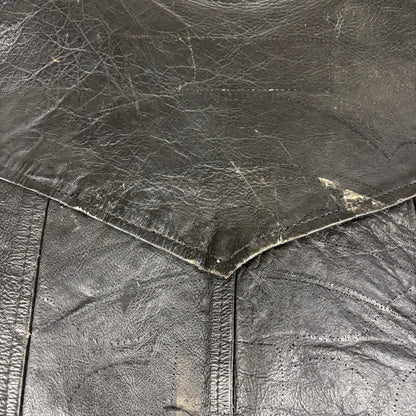 Vintage Harley Davidson 1970s Hippie Political Patch Manzoor Leather Medium Vest