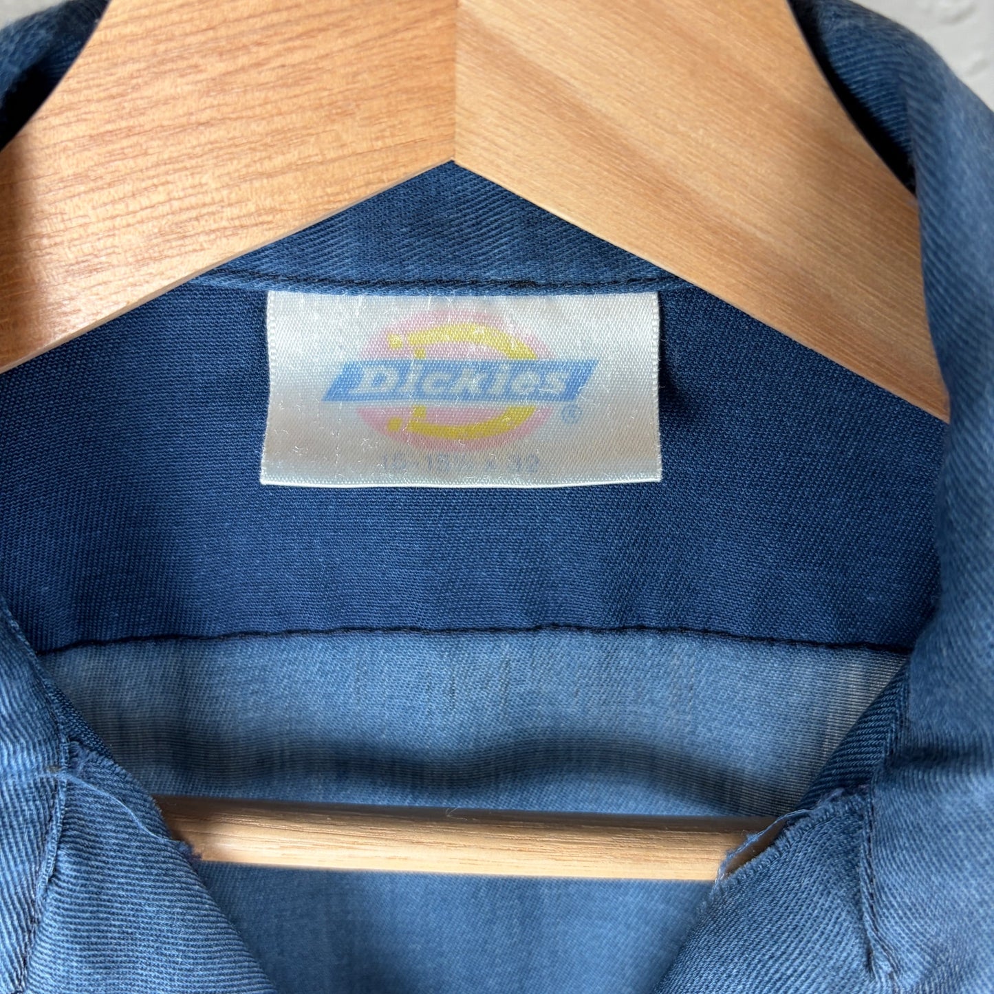 Dickies Crazy Unique Sun Faded Distressed Medium Workwear Button Up