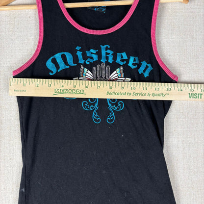 Miskeen Y2K Bedazzled Tribal Butterfly XL Tank Top