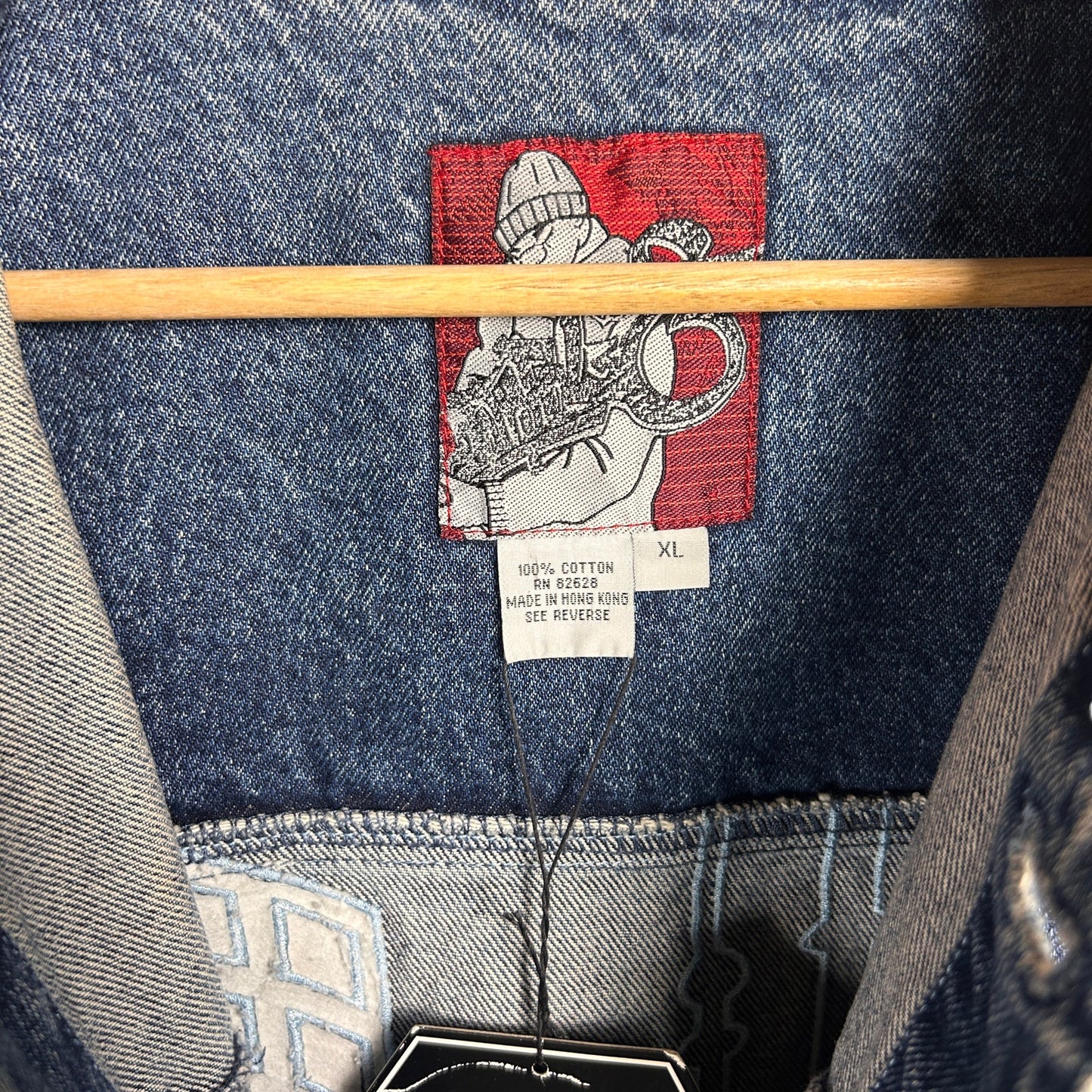 CRAZY South Pole Big Logo Embroidered NWT Y2K XL Jean Jacket