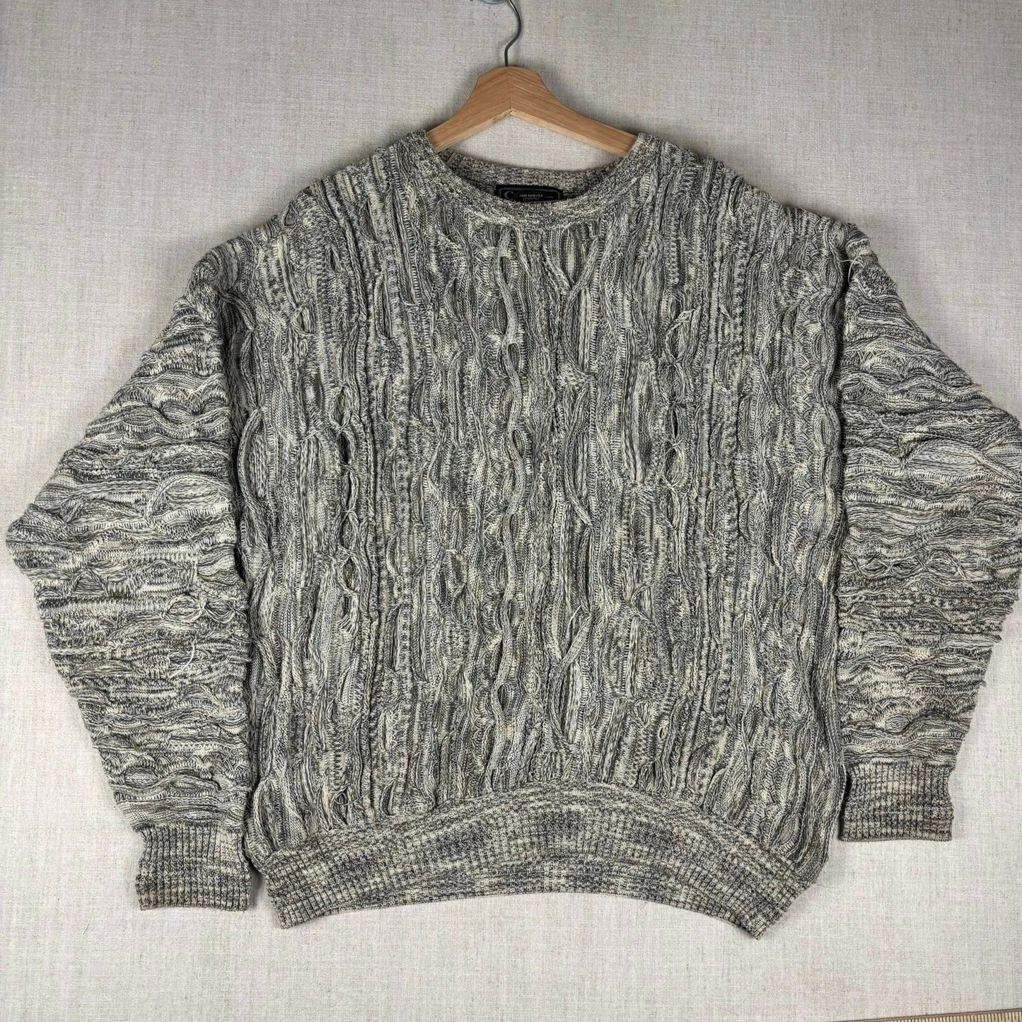 Vintage Coogi Style Croft And Barrow 3D Knit Large Sweater