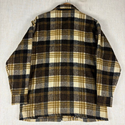 Vintage Mohair Deacon Brothers Wool Plaid Button Up Flannel Large