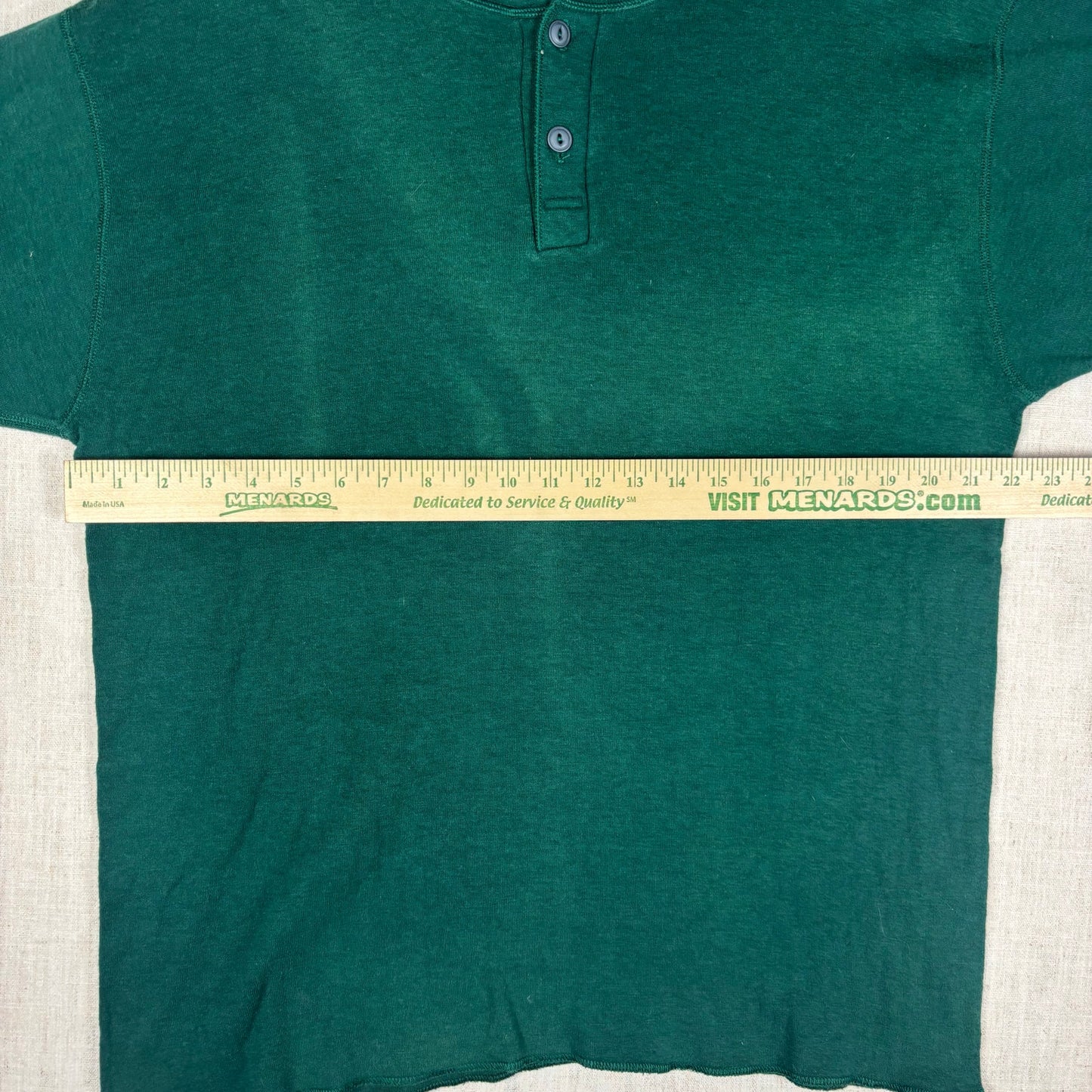 Vintage LL Bean River Drivers Double Layer Sun Faded Henley Shirt