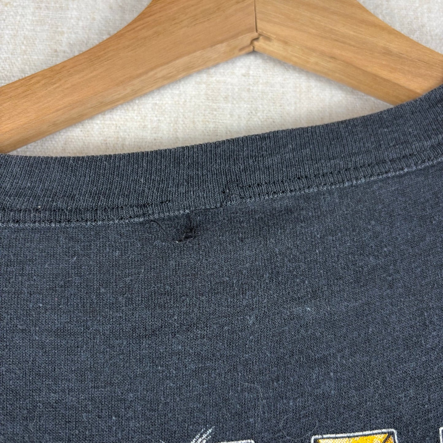 Vintage Batman Movie 1989 Chrome Bat Logo Small Promo Shirt