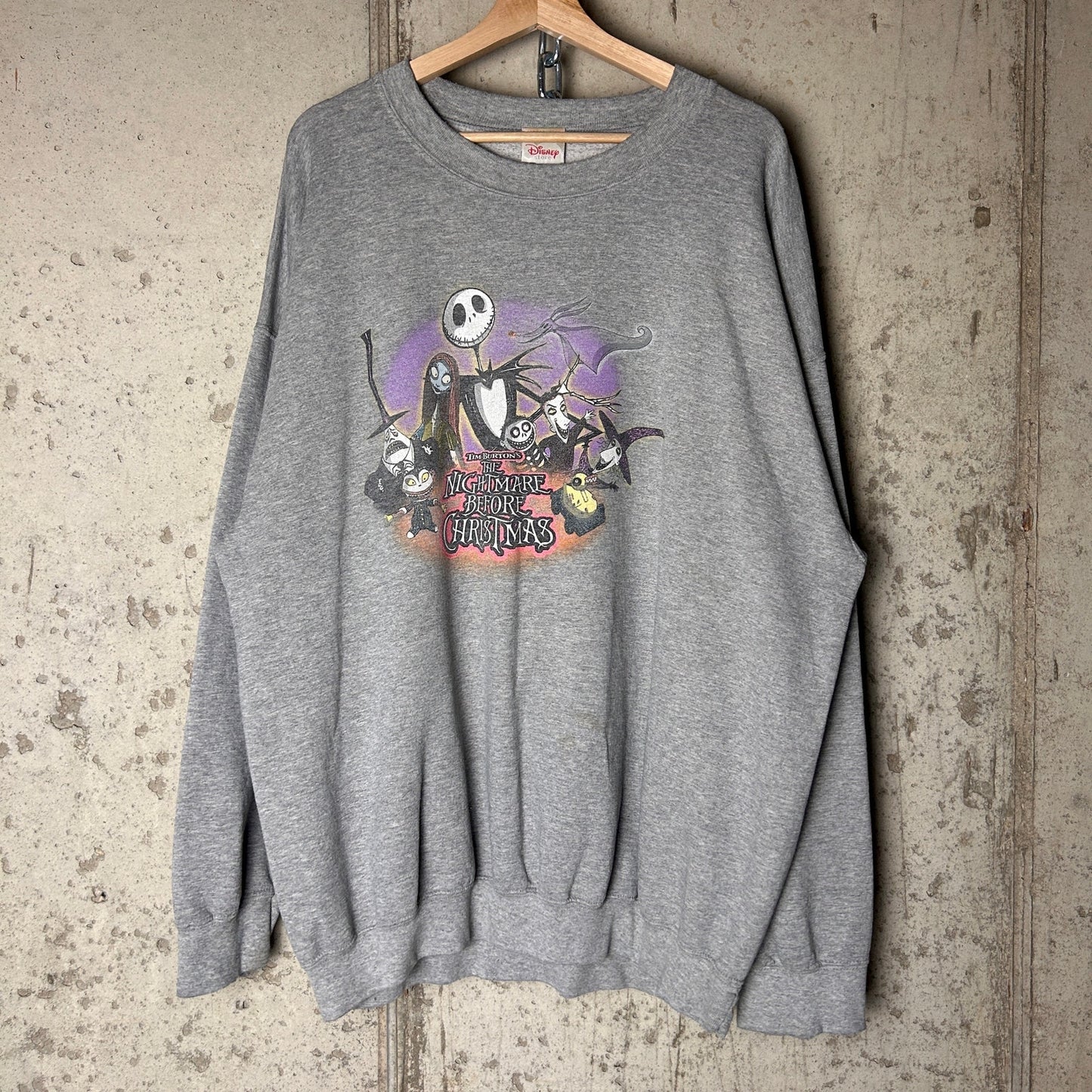 Tim Burton's Nightmare Before Christmas Vintage Disney Halloween Sweater XXL
