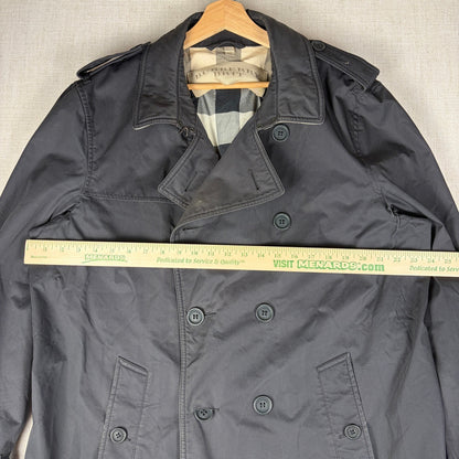 Burberry Brit Nova Check Double Breasted XXL Trench Coat