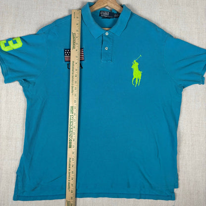 Polo Ralph Lauren Big Pony Chief Keef USA Flag XXL Shirt