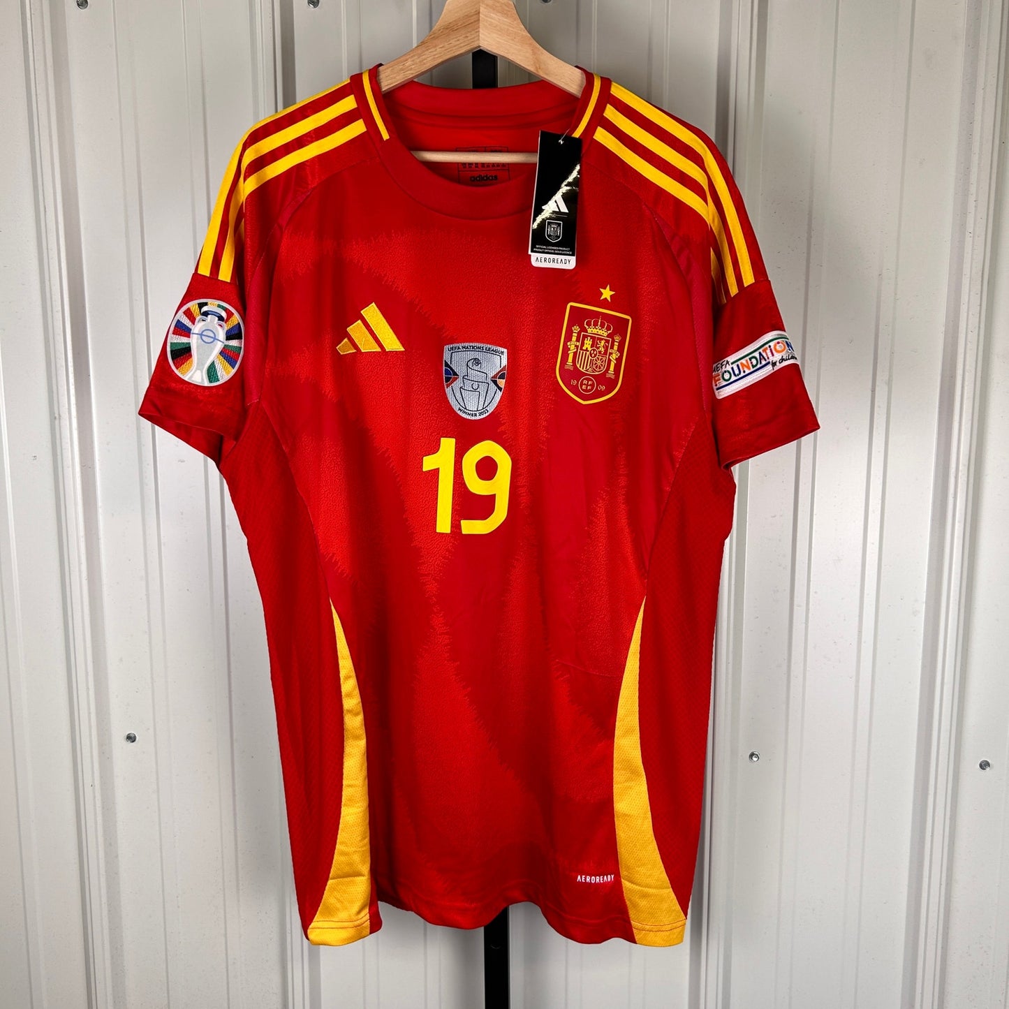 Lamine Yamal NWT 2023 UEFA Spain National Team Adidas XXL Jersey