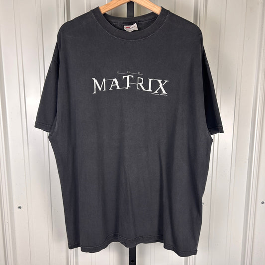 The Matrix 1999 Warner Bros Official Movie Promo Vintage XL Shirt