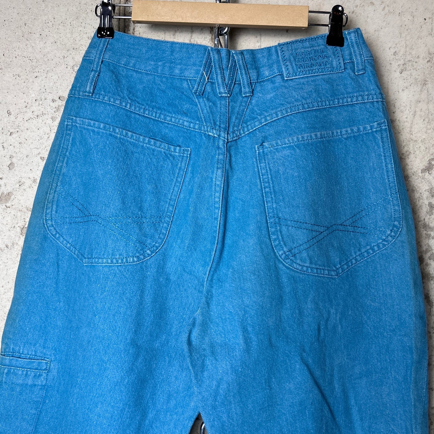 Marithe Francois Girbaud Brand X 34" Blue Straight Fit Cotton Denim Jeans