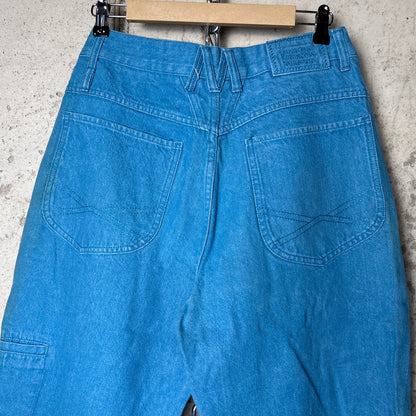 Marithe Francois Girbaud Brand X 34" Blue Straight Fit Cotton Denim Jeans