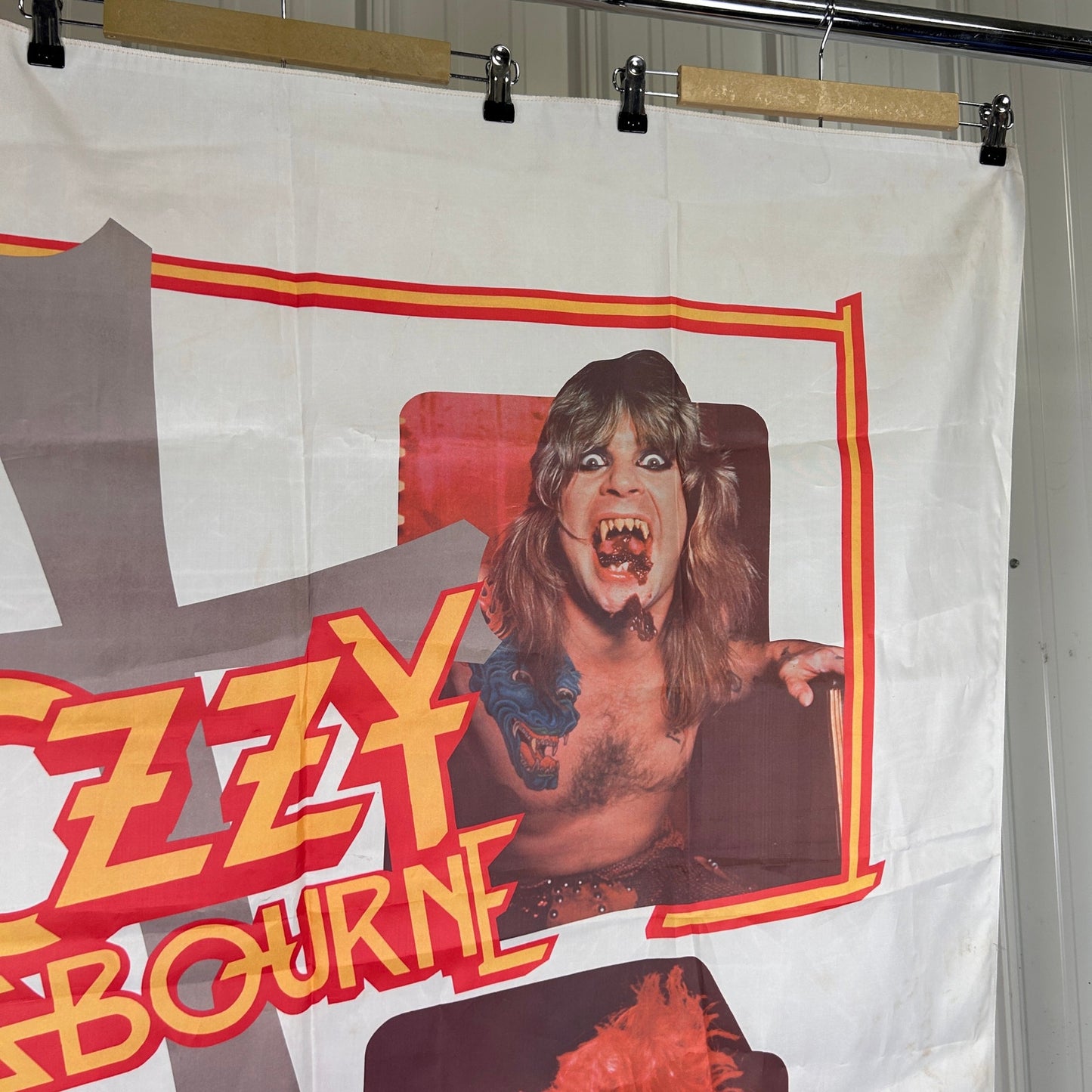 Ozzy Osbourne 1983 Bark at the Moon Wall Tapestry 45" x 45"