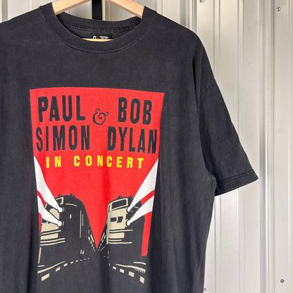 Bob Dylan Paul Simon In Concert 1999 Tour XL Giant Tag Shirt