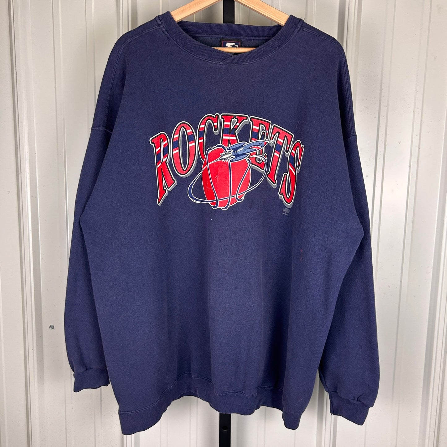 Houston Rockets 90s NBA Starter XL Heavyweight Crewneck