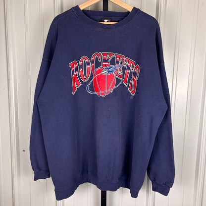 Houston Rockets 90s NBA Starter XL Heavyweight Crewneck