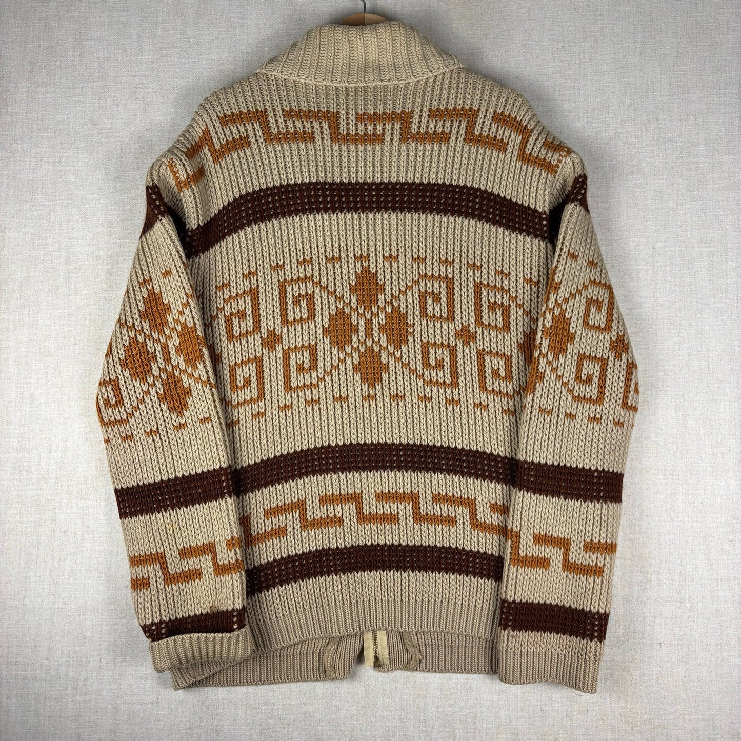 Vintage Pendleton Big Lebowski Westerly 1970s Original Cardigan Sweater Large