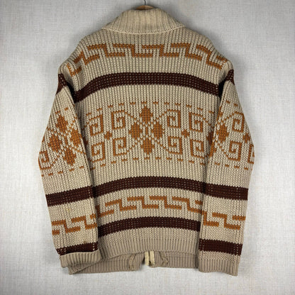 Vintage Pendleton Big Lebowski Westerly 1970s Original Cardigan Sweater Large