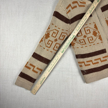 Vintage Pendleton Big Lebowski Westerly 1970s Original Cardigan Sweater Large