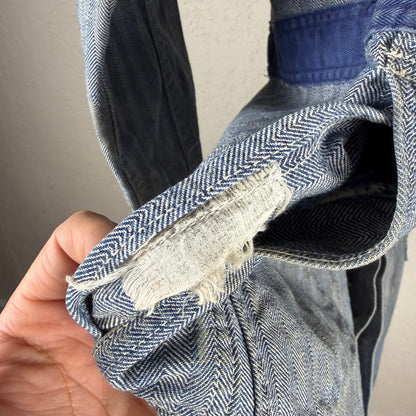 True Vintage 1950s Cowden Sanforized Sz44 Union Made Chainstitch Mechanic Jacket