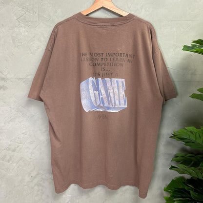 No Rules Earth Tone Brown Sports Quote Game XL 90s/00s Shirt
