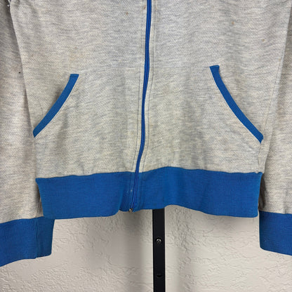 Vintage 1970s Nike Orange Swoosh Small Distressed Tracksuit Jacket