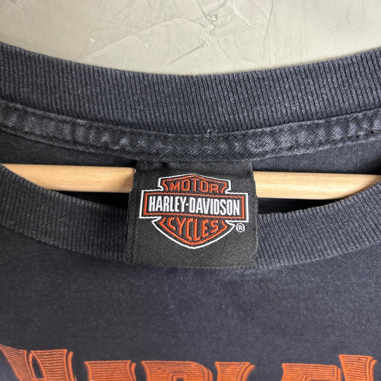 Vintage Harley Davidson Ride Free Bike Spell Out XXL Shirt