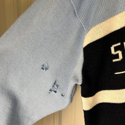 Southpole Spellout Distressed Y2K Large Knit Sweater