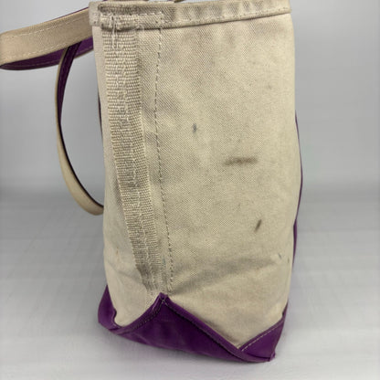 Vintage LL Bean "Nana" Purple Boat and Tote Sz Large Made in USA Cotton Bag