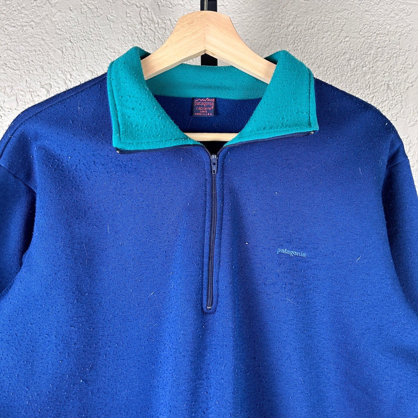 Patagonia Capilene Fall 1989 Large Quarter Zip Sweater