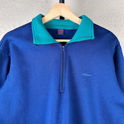 Patagonia Capilene Fall 1989 Large Quarter Zip Sweater
