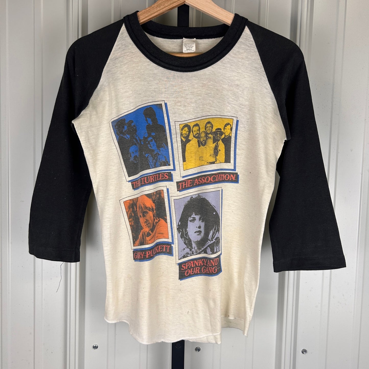 The Turtles 1984 Happy Together Tour Small Raglan Shirt