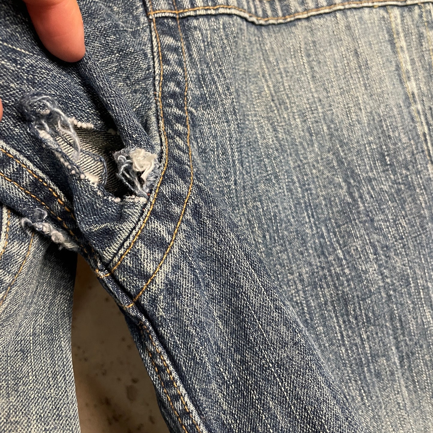 Sean John Y2K Denim Button Up Chore Jacket Medium